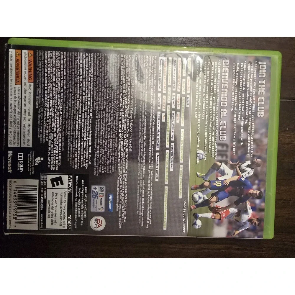 Xbox 360 Game FIFA Soccer 13 EA‎ Sports TESTED